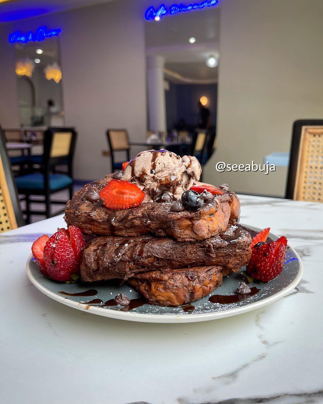 Breakfast at Cafe Dimanche Abuja Ou Travel and Tour